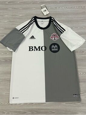 New! Adidas 2022/23 Toronto FC Soccer Jersey H45450 MLS White Men's Size Large